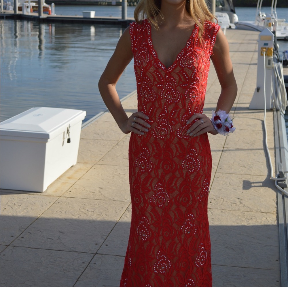 Red Prom Dress - Picture 3 of 3